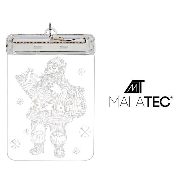 Stained glass LED 3D- Santa