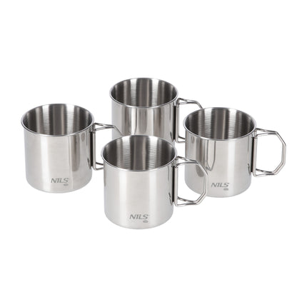 Stainless Steel 4-Cup Set
