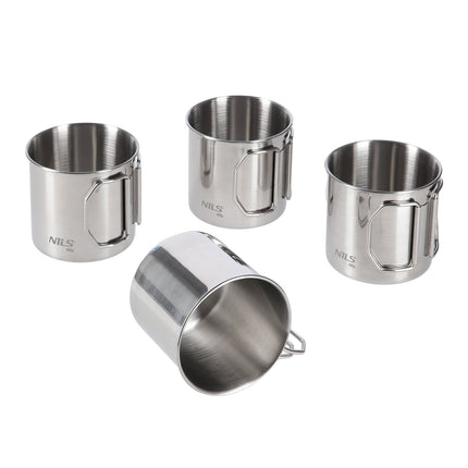 Stainless Steel 4-Cup Set
