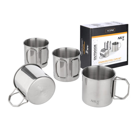 Stainless Steel 4-Cup Set