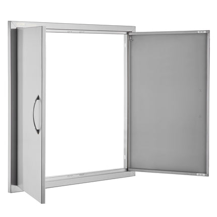 Stainless Steel BBQ Access Door, Double, 31x31 in