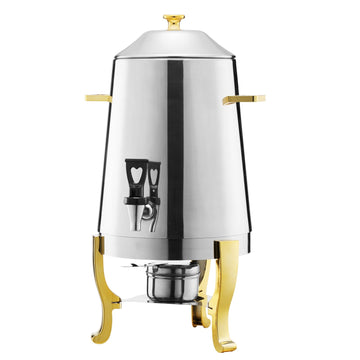 Stainless Steel Beverage Dispenser 13L, Spigot, Burner