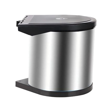 Stainless Steel Built-In Swing-Lid Kitchen Bin