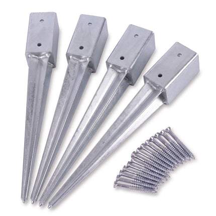 Stainless Steel Drive-In Post Anchors, 4 Pack, 750mm