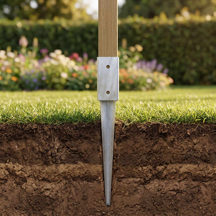 Stainless Steel Drive-In Post Anchors, 4 Pack, 750mm