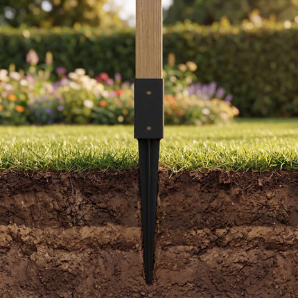 Stainless Steel Drive-In Post Anchors, Set of 4, 750mm