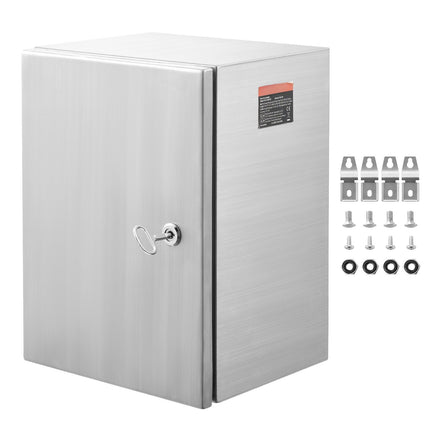 Stainless Steel Electrical Enclosure Box, IP66, 16x12x6 in