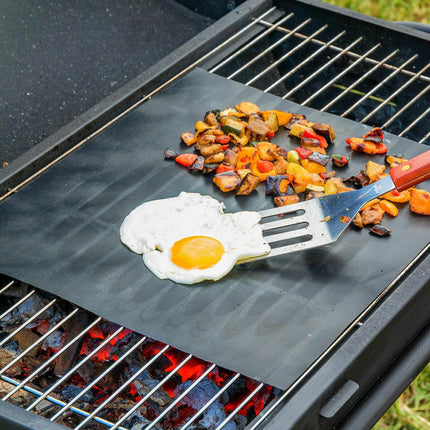 Stainless Steel Foldable Charcoal BBQ by InnovaGoods, 2 Non-Stick BBQ Sheets