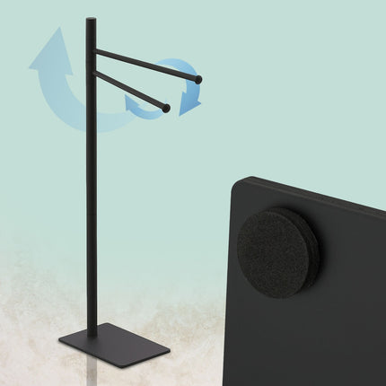 Stainless Steel Freestanding Towel Rack, 2 Arms