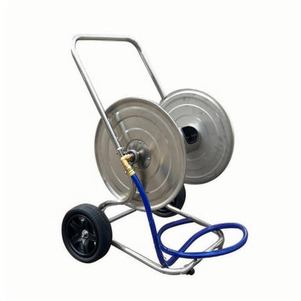 Stainless Steel Garden Hose Cart, 200m Capacity