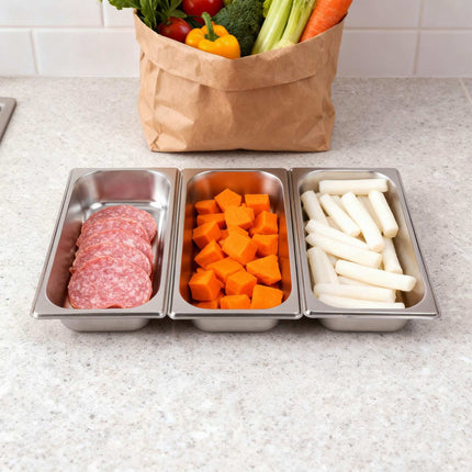 Stainless Steel Gastronorm 3-Piece Container Set