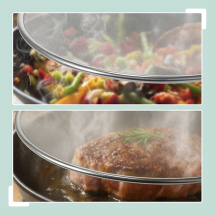 Stainless Steel Grease Splatter Guards, Set of 3