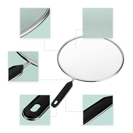 Stainless Steel Grease Splatter Guards, Set of 3