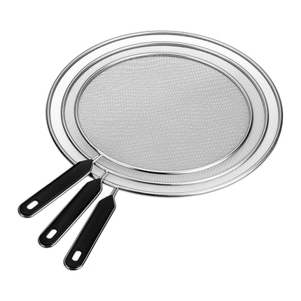 Stainless Steel Grease Splatter Guards, Set of 3