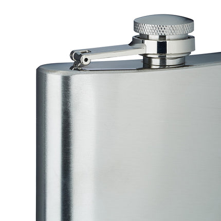 Stainless Steel Hip Flasks, Set of 2, 200ml