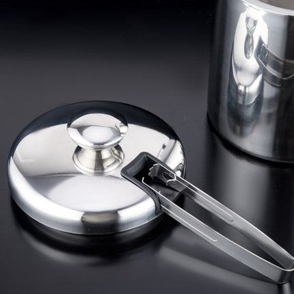 Stainless Steel Ice Bucket Set with Tongs and Spoon, 1.3L