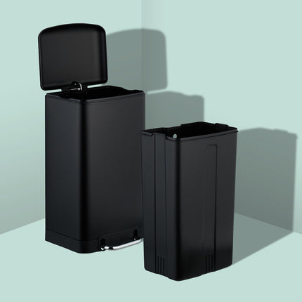 Stainless Steel Kitchen Bin, 30L with Pedal & Bags