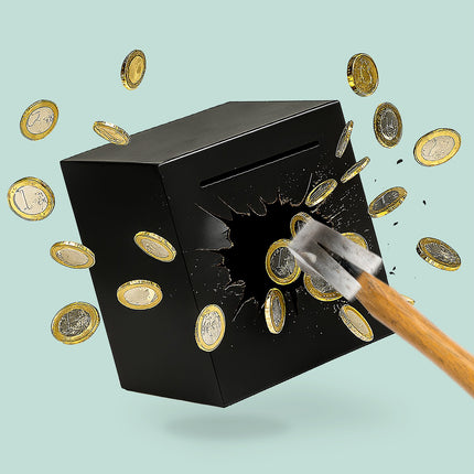 Stainless Steel Money Box – Secure, Non-Opening Design
