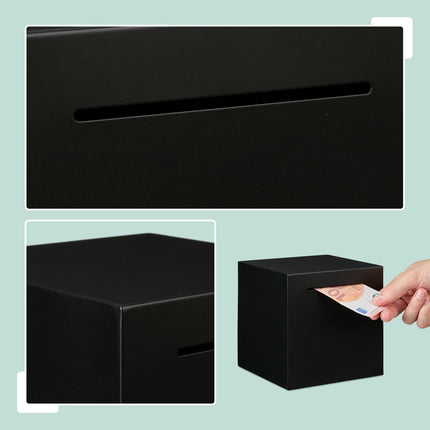Stainless Steel Money Box – Secure, Non-Opening Design