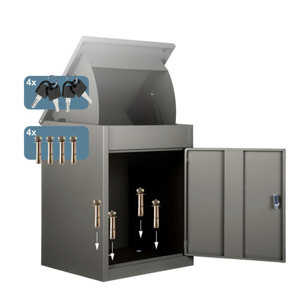Stainless Steel Parcel Box – Wall/Floor Mountable