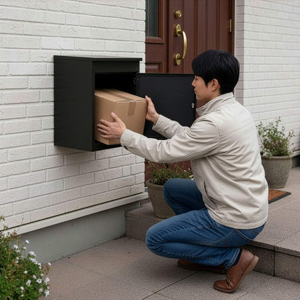 Stainless Steel Parcel Box, Wall/Floor Mountable