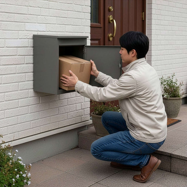 Stainless Steel Parcel Box – Wall/Floor Mountable