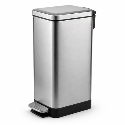 Stainless Steel Pedal Bin, 15L – Soft-Close, Slim Design