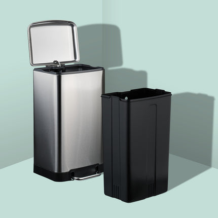 Stainless Steel Pedal Bin, 30L with Garbage Bags