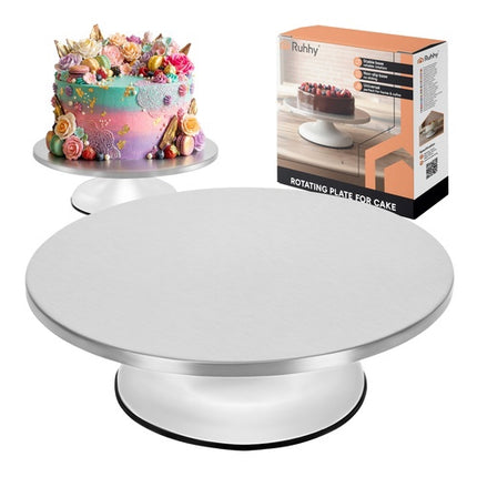 Stainless Steel Rotating Cake Platter, 30 cm, 20 kg Capacity