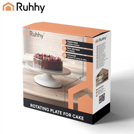 Stainless Steel Rotating Cake Platter, 30 cm, 20 kg Capacity