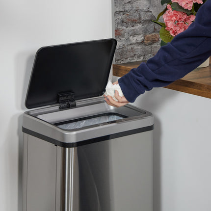 Stainless Steel Sensor Bin with Bag Holder