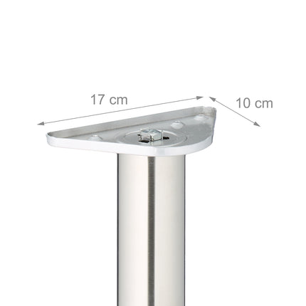 Stainless Steel Table Legs – Round, Set of 4