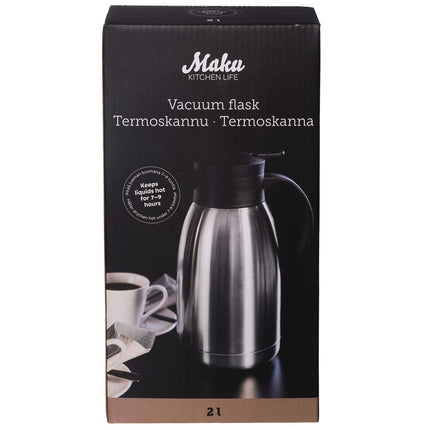 Stainless Steel Thermos, 2.0 L Capacity