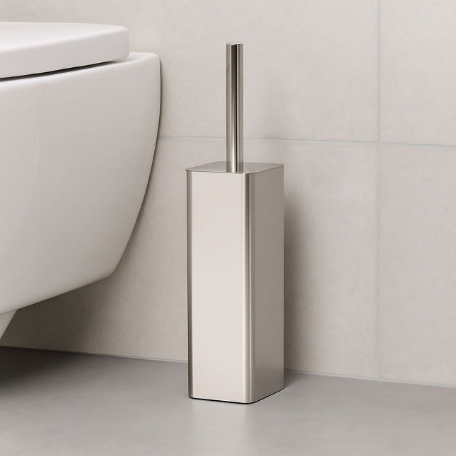 Roestvrijstalen toiletborstelset met houder