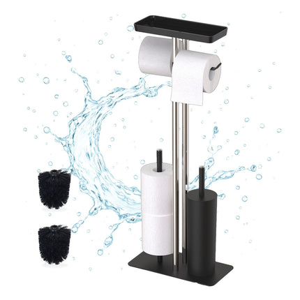 Stainless Steel Toilet Kit with Shelf and Holder