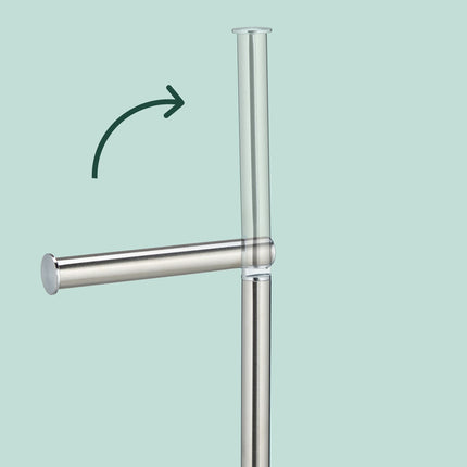Stainless Steel Toilet Paper Holder with Brush