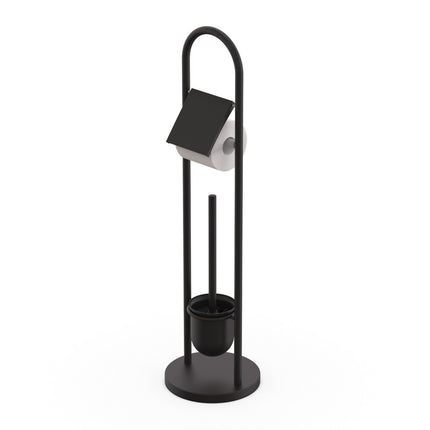 Stainless Steel Toilet Roll Holder and Brush Set