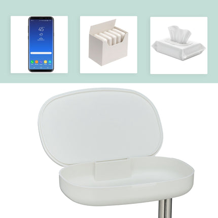 Stainless Steel Toilet Roll Holder with Shelf