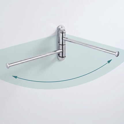 Stainless Steel Wall-Mounted Towel Rail, 2 Bars