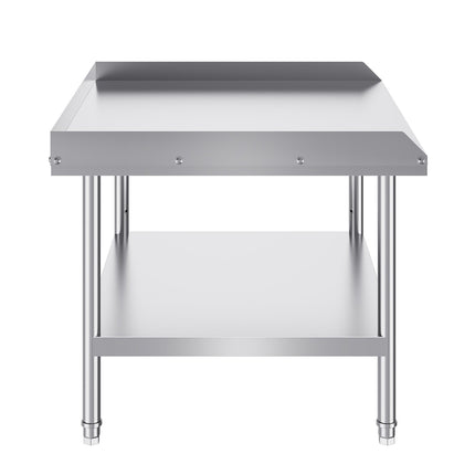 Stainless Steel Work Table 30 x 36, 3-Sided Backsplash