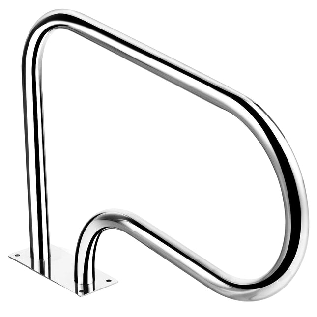 Stainless steel 304 pool handrail swimming pool ladder handrail entry ladder with base plate