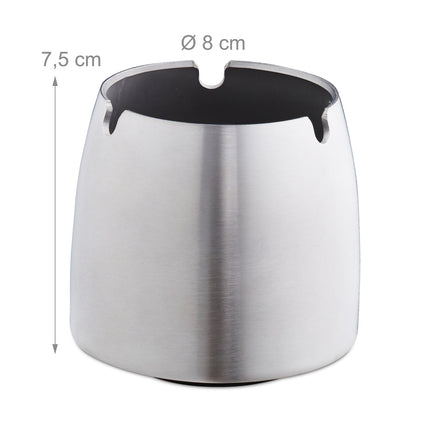 Stainless steel ashtray