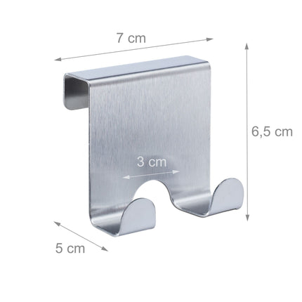 Stainless steel door hook - 4 pcs