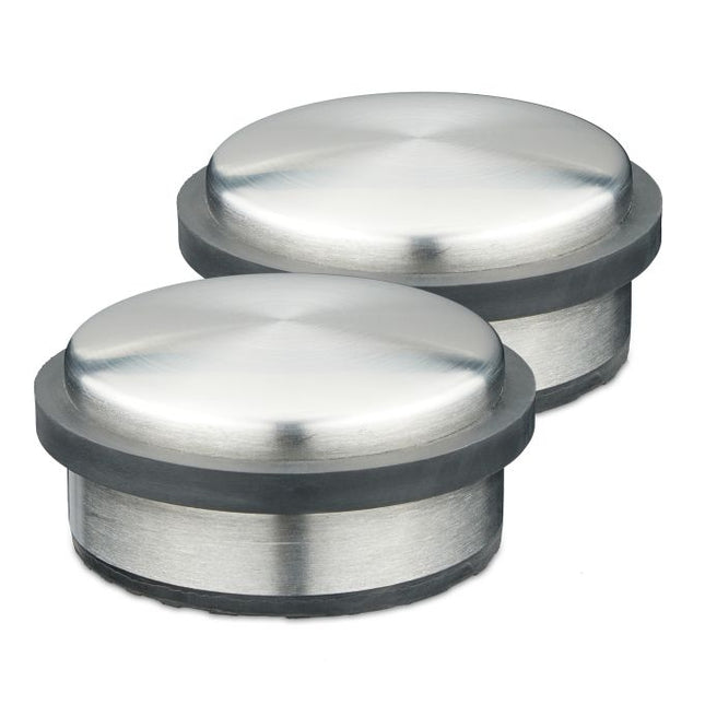 Stainless steel door stopper, set of 2