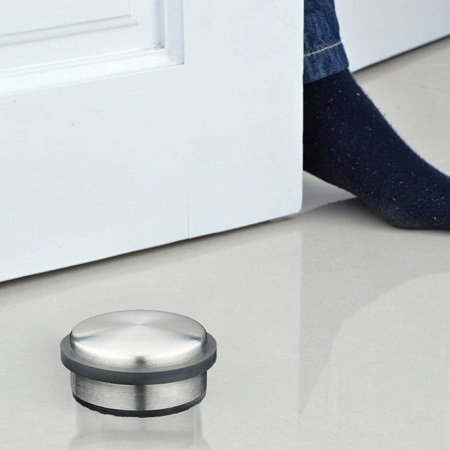 Stainless steel door stopper, set of 2