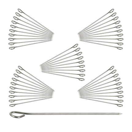 Stainless steel rolling pins - 50 pcs