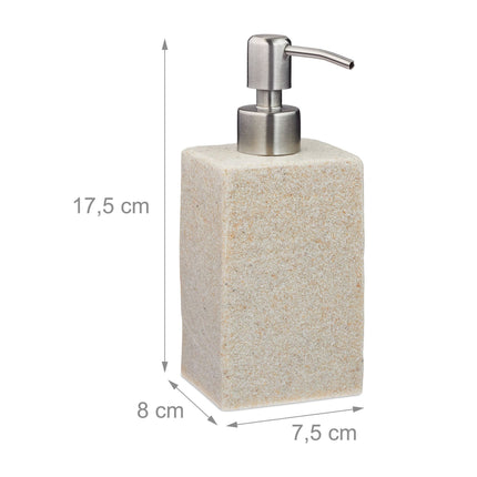 Stainless steel soap pump
