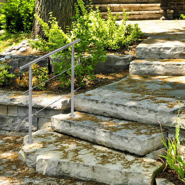Stainless steel stair railings 1.0m / 2 posts / 2 crossbars