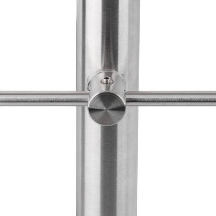 Stainless steel stair railings 1.0m / 2 posts / 2 crossbars