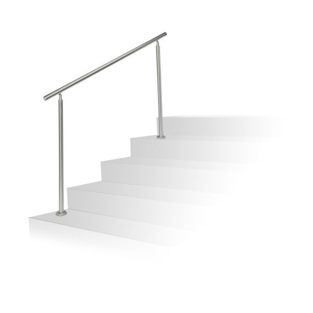Stainless steel stair railings 1.5m / 2 posts / 0 crossbars